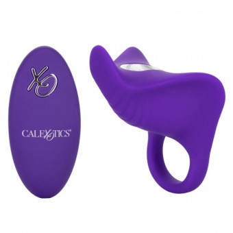 Фиолетовое перезаряжаемое эрекционное кольцо Silicone Remote Orgasm Ring, California Exotic Novelties