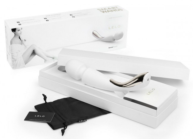 Профессиональный массажер Smart Wand Medium белого цвета, Lelo