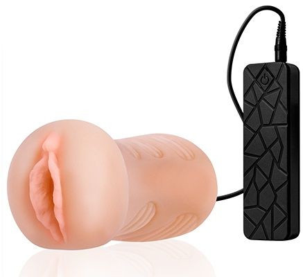 Мастурбатор-вагина REALSTUFF VIBRATING MASTURBATOR PUSSY с виброяйцом на пульте, Dream Toys