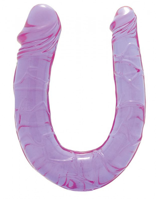 Анально-вагинальный стимулятор Double Mini Dong Twin Head Lavender - 30 см., Seven Creations Анально-вагинальный стимулятор Double Mini Dong Twin Head Lavender - 30 см., Seven Creations