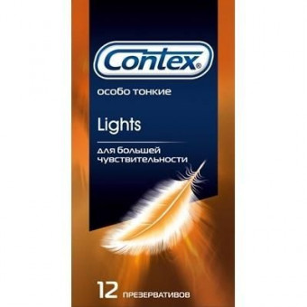 Особо тонкие презервативы Contex Lights - 12 шт., Contex