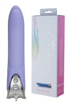 Сиреневый вибромассажер ECSTASY из серии VIBE THERAPY - 17 см., Vibe Therapy