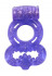 Фиолетовое эрекционное кольцо Rings Treadle с подхватом, Lola toys