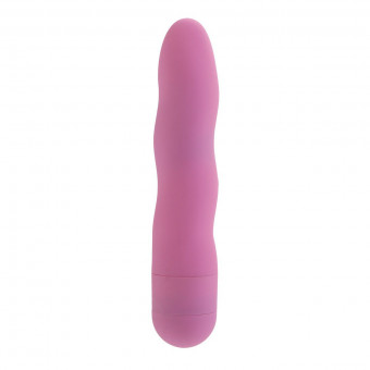 Розовый волнообразный мини-вибратор First Time Mini Power Swirls - 11,5 см., California Exotic Novelties