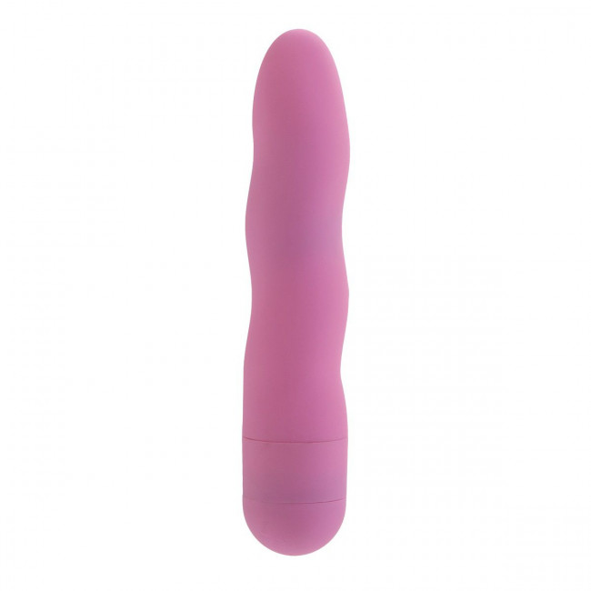 Розовый волнообразный мини-вибратор First Time Mini Power Swirls - 11,5 см., California Exotic Novelties
