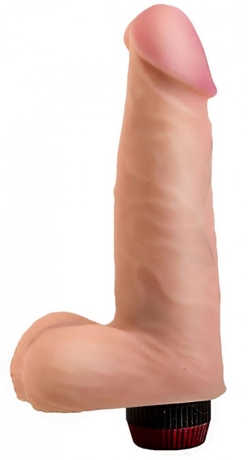 Фаллоимитатор с мошонкой и вибрацией - 17,5 см., LOVETOY (А-Полимер) Фаллоимитатор с мошонкой и вибрацией - 17,5 см., LOVETOY (А-Полимер)