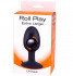 Черная анальная втулка со смещенным центром тяжести ROLL PLAY EXTRA LARGE - 12 см. Черная анальная втулка со смещенным центром тяжести ROLL PLAY EXTRA LARGE - 12 см.