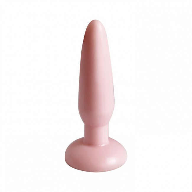Телесная анальная втулка - 13,5 см., Bior toys
