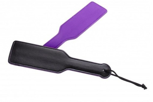 Чёрно-фиолетовый двусторонний пэддл Reversible Paddle - 32 см., Shots Media BV