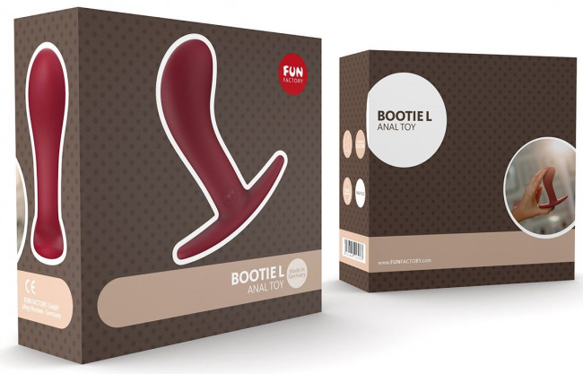 Бордовый анальный стимулятор BOOTIE L - 11,1 см., Fun Factory Бордовый анальный стимулятор BOOTIE L - 11,1 см., Fun Factory
