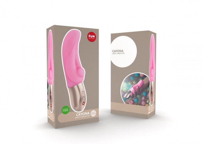 Розовый мини-вибратор CAYONA - 16 см., Fun Factory
