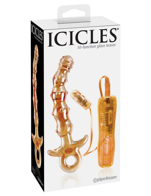 Стеклянный вибратор ICICLES № 15 - 17,1 см., Pipedream
