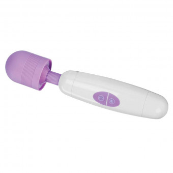 Бело-сиреневый вибратор Danae Ultra Powerful Hand Held Massger, California Exotic Novelties