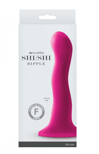 Розовый волнистый фаллоимитатор Shi/Shi Ripple 6" Dildo - 19 см., NS Novelties Розовый волнистый фаллоимитатор Shi/Shi Ripple 6" Dildo - 19 см., NS Novelties