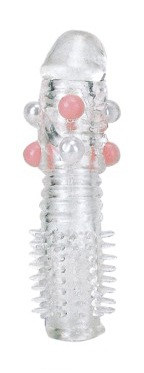 Прозрачная насадка на фаллос с закрытой головкой и шишечками, Sextoy 2011 Прозрачная насадка на фаллос с закрытой головкой и шишечками, Sextoy 2011