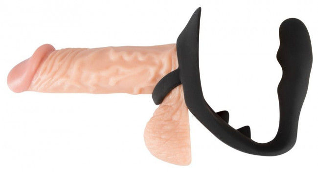Эрекционное кольцо с подхватом мошонки и анальным отростком для воздействия на простату, Orion