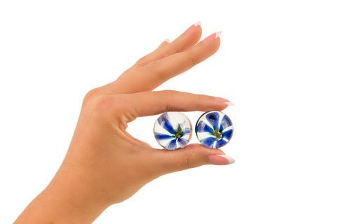 Вагинальные шарики TLC CyberGlass Ben Wa Balls Blue Blossom, Topco Sales Вагинальные шарики TLC CyberGlass Ben Wa Balls Blue Blossom, Topco Sales
