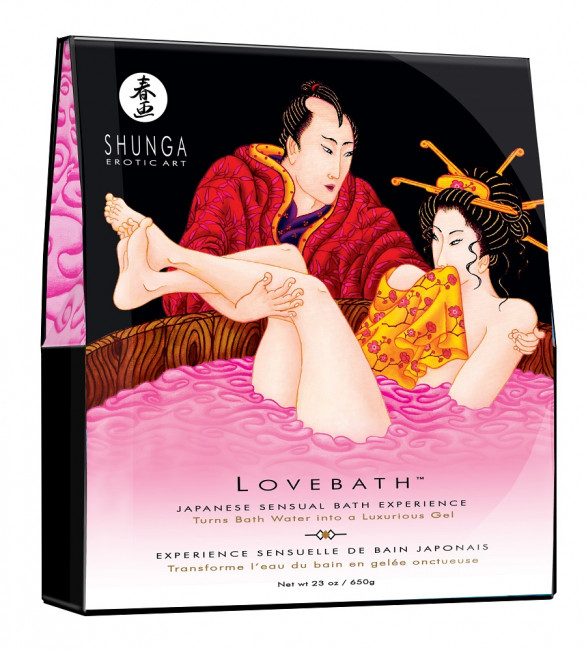 Соль для ванны Lovebath Dragon Fruit, превращающая воду в гель - 650 гр., Shunga