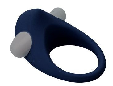 Гладкое синее эрекционное виброкольцо STIMU RING Гладкое синее эрекционное виброкольцо STIMU RING