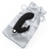 Черный вибратор с клиторальным отростком Greedy Girl Mini Rabbit Vibrator - 14 см., Fifty Shades of Grey