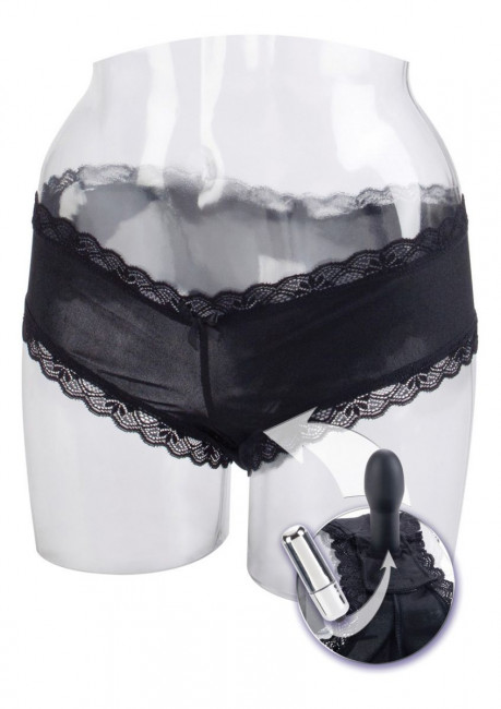 Чёрные вибротрусики Love Rider Self Pleasurizer Чёрные вибротрусики Love Rider Self Pleasurizer