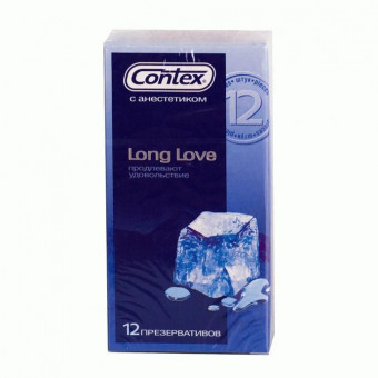 Презервативы с продлевающей смазкой Contex Long Love - 12 шт., Contex