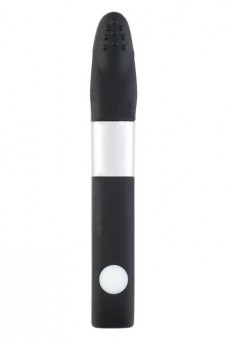 Чёрный клиторальный вибратор с 8Gb USB памяти и 7 режимами вибрации, Qvibry