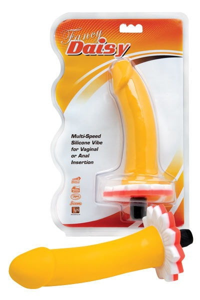 Желтый вибратор из силикона , Dream Toys Желтый вибратор из силикона , Dream Toys