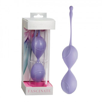 Сиреневые вагинальные шарики FASCINATE из серии VIBE THERAPY, Vibe Therapy