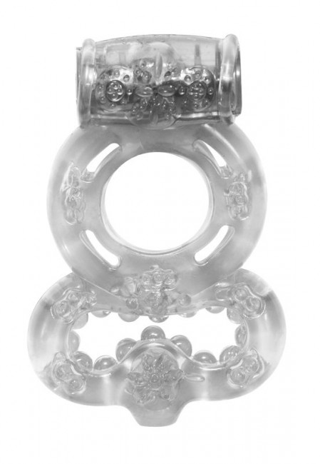 Прозрачное эрекционное кольцо Rings Treadle с подхватом, Lola toys Прозрачное эрекционное кольцо Rings Treadle с подхватом, Lola toys