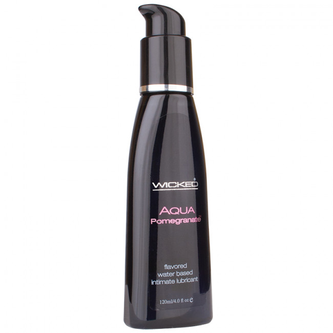 Лубрикант со вкусом граната Wicked Aqua Pomegranate - 120 мл., Wicked Лубрикант со вкусом граната Wicked Aqua Pomegranate - 120 мл., Wicked