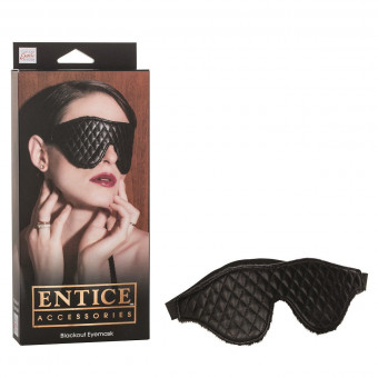 Закрытая маска на глаза Entice Blackout Eyemask, California Exotic Novelties