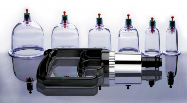 Набор помп для стимуляции Sukshen 6 Piece Cupping Set with Acu-Points, XR Brands
