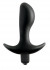 Чёрная анальная вибропробка с широким основанием Vibrating Perfect Plug - 12,5 см., Pipedream