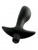 Чёрная анальная вибропробка с широким основанием Vibrating Perfect Plug - 12,5 см., Pipedream