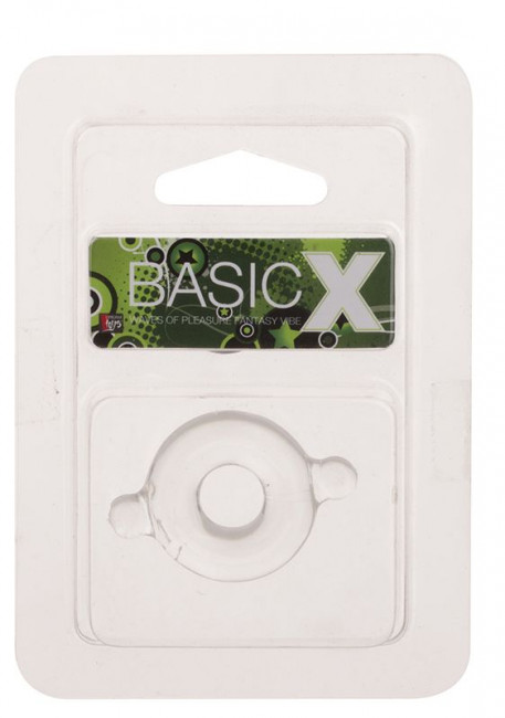 Прозрачное эрекционное кольцо с ушками для удобства надевания BASICX TPR COCKRING CLEAR 0.5INCH, Dream Toys Прозрачное эрекционное кольцо с ушками для удобства надевания BASICX TPR COCKRING CLEAR 0.5INCH, Dream Toys