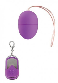 Гладкое фиолетовое виброяйцо 10 Speed Remote Vibrating Egg Small, Shots Media BV
