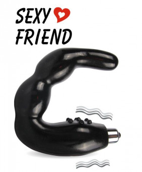 Вибростимулятор простаты черного цвета Sexy Friend, Bior toys