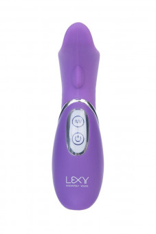 Фиолетовый вибратор Diana - 13,5 см., Lexy