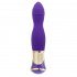 Фиолетовый вибратор с ротацией ECSTASY Deluxe Rippled Vibe - 20 см.