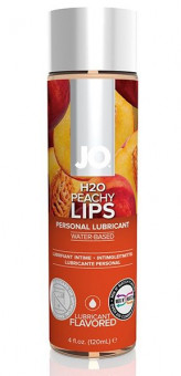 Лубрикант на водной основе с ароматом персика JO Flavored Peachy Lips - 120 мл., System JO