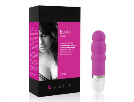 Рельефный массажер bCute Pearl Rose - 11 см., B Swish