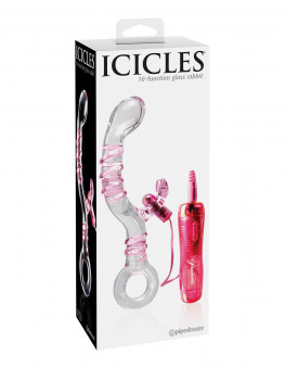 Стеклянный вибратор ICICLES № 16 - 23 см., Pipedream