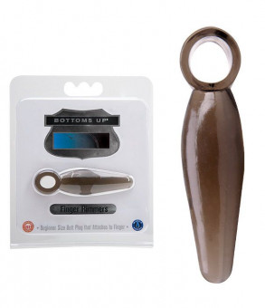 Маленькая анальная пробка Finger Rimmers с кольцом - 7 см., Topco Sales