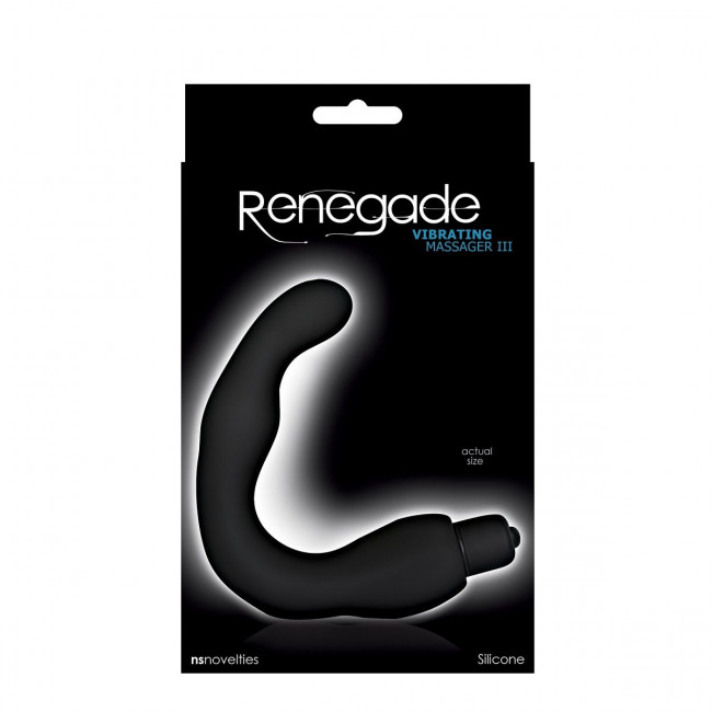 Чёрный массажёр простаты с вибрацией Renegade Vibrating Massager III, NS Novelties Чёрный массажёр простаты с вибрацией Renegade Vibrating Massager III, NS Novelties