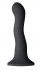 Чёрный волнистый фаллоимитатор Shi/Shi Ripple 6" Dildo - 19 см., NS Novelties