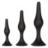 Набор черных силиконовых анальных пробок Silicone Anal Starter Kit Набор черных силиконовых анальных пробок Silicone Anal Starter Kit