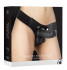 Чёрный страпон  Realistic 8 Inch Strap-On - 20 см., Shots Media BV