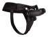 Чёрный страпон  Realistic 8 Inch Strap-On - 20 см., Shots Media BV