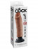 Кофейный вибратор со съемной присоской 8" Vibrating Cock - 21,6 см., Pipedream Кофейный вибратор со съемной присоской 8" Vibrating Cock - 21,6 см., Pipedream